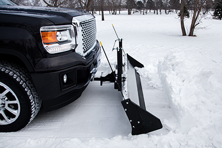 Backing Up with Snow Plow